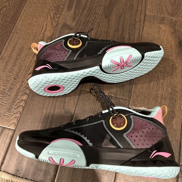 Li-Ning Wade All Day 6 Basketball Shoes Men Size 11 Black/ Pink/ Blue ABPR019-4H main image 5